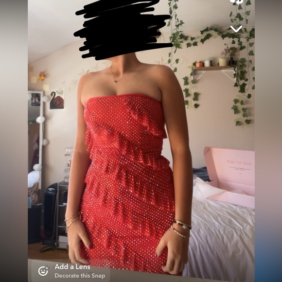 embellished strapless maxi dress - Picture 5 of 6